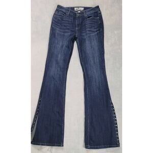 Idyllwind Miranda Lambert Women Bootcut Flare Jean Western studded slit 4Wx 34L